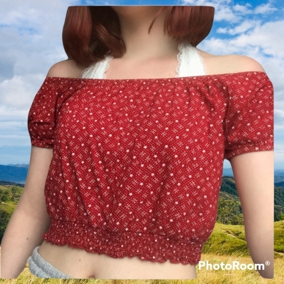 Hollister off shoulder crop top - Picture 9 of 9